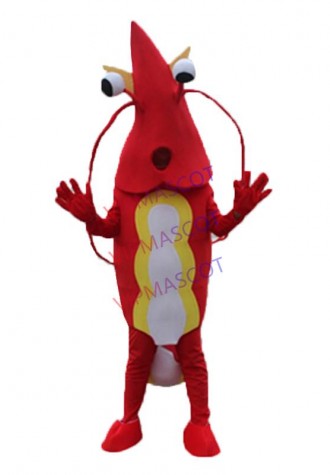 Shrimp Mascot Costume Lobster Langouste Crawfish Cartoon Cosplay Character Suit mascot cartoon character costume Outfit Carnival