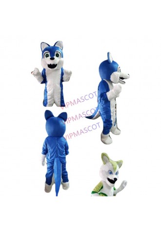 High Quality Long-haired Dog Mascot Costumes Cartoon Apparel Unisex Cartoon Apparel Cosplay Costume