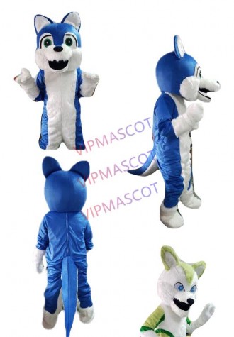 High Quality Long-haired Dog Mascot Costumes Cartoon Apparel Unisex Cartoon Apparel Cosplay Costume