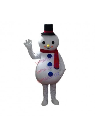High Quality Sale Christmas Snowman Mascot Costume Christmas Party Stage Performance Mascot Costume Adult Size Free Shipping