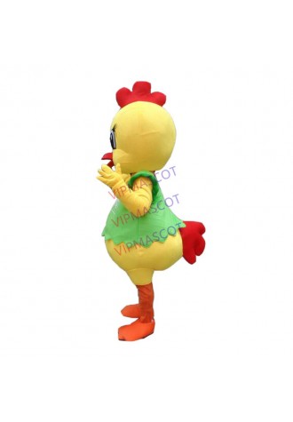 Yellow Chick Custom Mascot Costume Adult Cartoon Animal Cosplay Costume With Fan For Commercial Advertising promotion