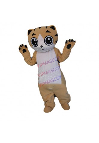 Cat Mascot Costumes Coffee Color Cat Anime Carnival Costume Halloween Dress Party Costume