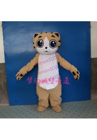 Cat Mascot Costumes Coffee Color Cat Anime Carnival Costume Halloween Dress Party Costume