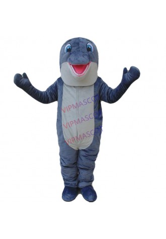 Dolphin Mascot Costumes Blue Fish Costumes Adults Christmas Halloween Outfit Fancy Dress Suit