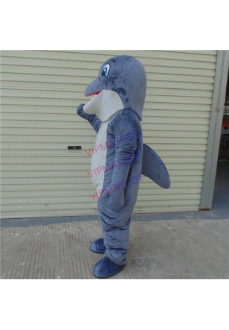 Dolphin Mascot Costumes Blue Fish Costumes Adults Christmas Halloween Outfit Fancy Dress Suit