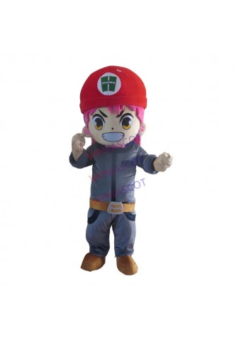 Red Cap Boy Costume Cosplay Outfits Adult Women Men Cartoon Mascot costume For Carnival Festival Commercial Activity