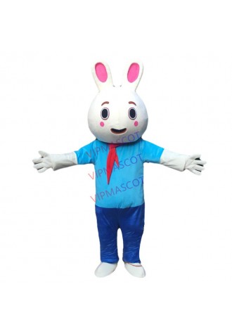 White Rabbit Mascot costume Fancy Dress Christmas Cosplay for Halloween Party event