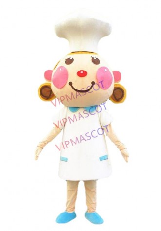 The Girls Mascot Costume Cooker Mascot Costumes Adult Size for Halloween Party Outfits Supermarket Ceremonial Advertising Event