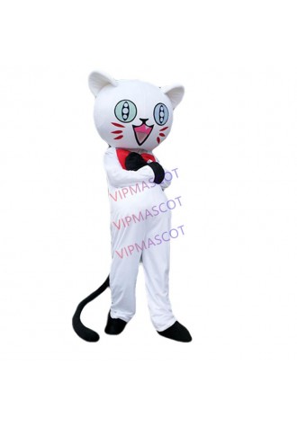 Cat Mascot Costume High Quality Cat Mascot Fancy Carnival Halloween Party Advertising Apparel