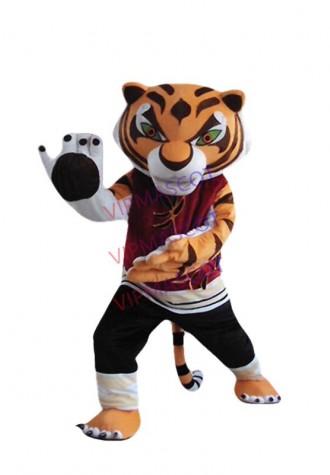 Tigress Tiger Kung Fu Panda Mascot Costume Fancy Dress animal large brown Halloween Party