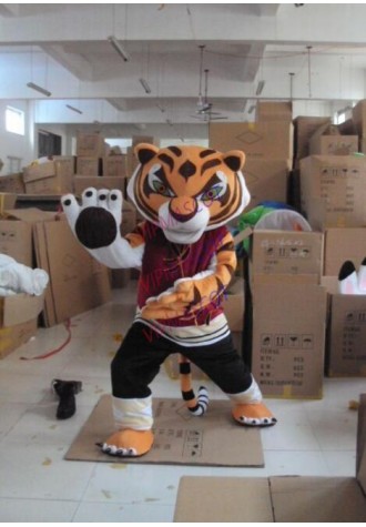 Tigress Tiger Kung Fu Panda Mascot Costume Fancy Dress animal large brown Halloween Party