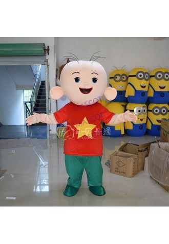 Boy Mascot Costumes Cute Little Baby Cosplay Costume Big Ear Boy Tu Tu  Costume Cartoon Clothing for Halloween Party Event