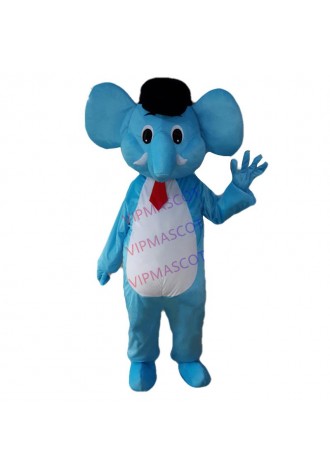 New Elephant Mascot Costume Blue Elephant Mascotte Mascot Cartoon Character Costume Christmas Party Suit Fancy Dress