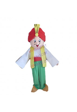 Aladdin Cosplay Mascot Cartoon Character Mascotte Cosplay Theme Carnival Costume Fancy Apparel