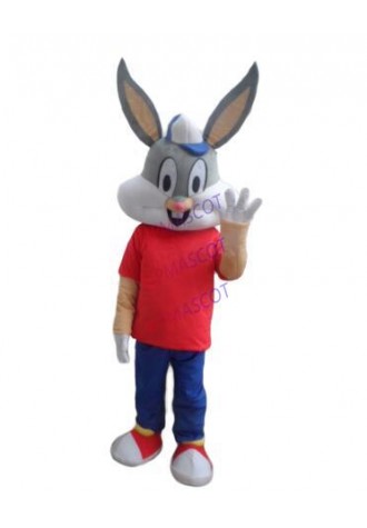 gray Rabbit mascot costume Fancy Dress Cartoon Character Feature Costume for EASTER BUNNY MASCOT COSTUME