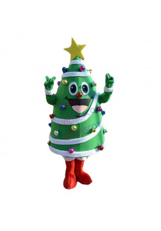 Christmas tree Mascot Costume Character  Fancy Dress Suit Cartoon Birthday party performance props Chase the mascot costume
