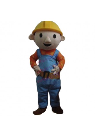 Bob the Builder mascot costume advertising props Character Fancy Dress Suit Cosplay Cartoon Chase costume