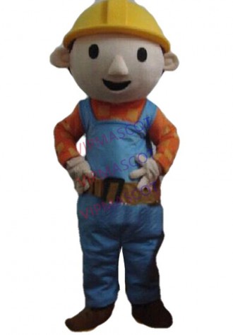Bob the Builder mascot costume advertising props Character Fancy Dress Suit Cosplay Cartoon Chase costume