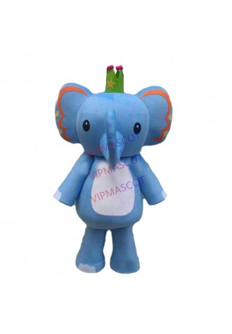 New Style Elephant Mascot Costume With Big Ear for Adult Animal Halloween Party Event Mascot