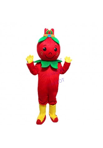 Trophic Red Medlar Chinese Wolfberry Matrimony Vine  Lycium Chinensis Mascot Costume Vegetables Mascot Costumes for Halloween