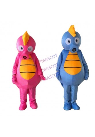 Sea horse mascot costume Halloween ocean fish Fancy Dress Suit Cosplay Cartoon Chase costume