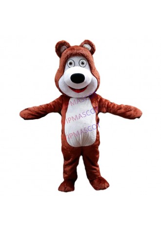 cosplay costumes  Bear  Ursa Grizzly Mascot Costume Cartoon Character  Free Shipping