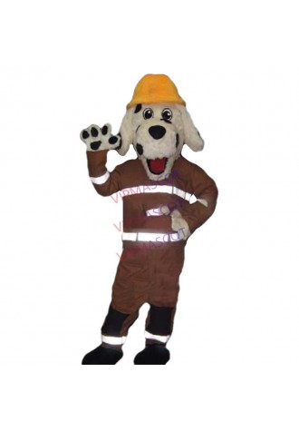 mascot Firemen dog Mascot Costume Adult Size spotty dog Firemen Mascotte outfit suit EMS FREE SHIPPING