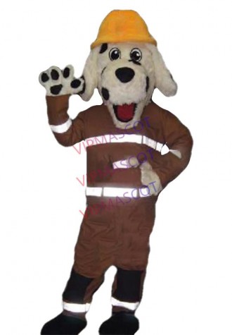 mascot Firemen dog Mascot Costume Adult Size spotty dog Firemen Mascotte outfit suit EMS FREE SHIPPING