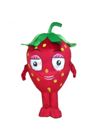 mascot Red Strawberry EASTER Fruit Mascot Costume Christmas Easter Food Mascotte Outfit Suit Fancy Dress