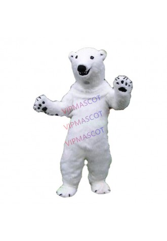 mascot Polar Bear mascot costume Christmas Holiday Animal Winter Mascotte Costume Halloween Costume OutfitSuit