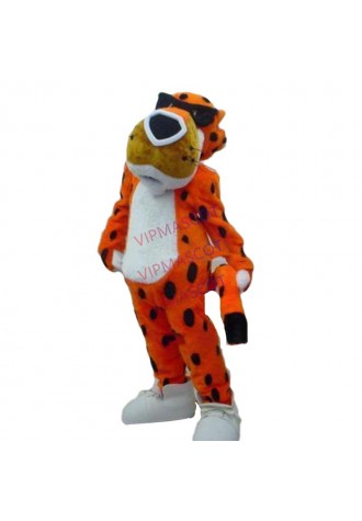 mascot Cheetah Mascot Costume Adult Size Classic Halloween Leopard Costumes Fancy Dress Suit EMS Free Shipping