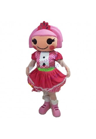 mascot girl Jewels Sparkles Mascot Costume Adult Size Lalaloopsy Cartoon Character Mascotte Outfit Suit