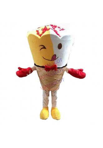 mascot Sundae Icecream Ice-cream Mascot Costume Cooler Icecream Cartoon Character Mascotte Outfit Suit Carnival Costume