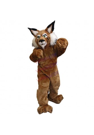 mascot Bully leopard cat Tiger Cat Bobcat Mascot Costume Adult Size Customized  Mascotte Mascota Outfit Suit Fancy Dress