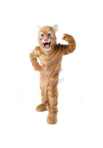 mascot tan Leopard Panther Cat Cougar Mascot Costume Adult Size Cartoon Character carnival costume fancy Costume