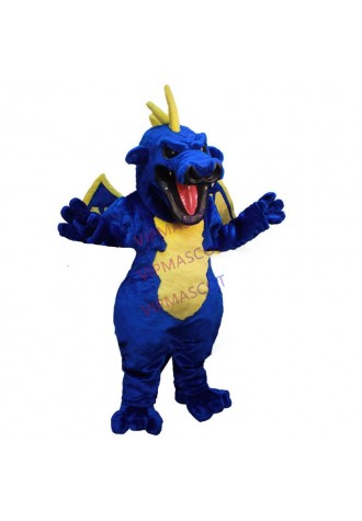 mascot Blue Pterosaur Dinosaur Dragon Mascot Costume Cartoon Character carnival costume fancy Costume party