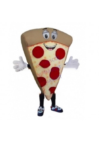 mascot Pepperoni Pizza Mascot Costume Cartoon Character carnival costume fancy Costume party