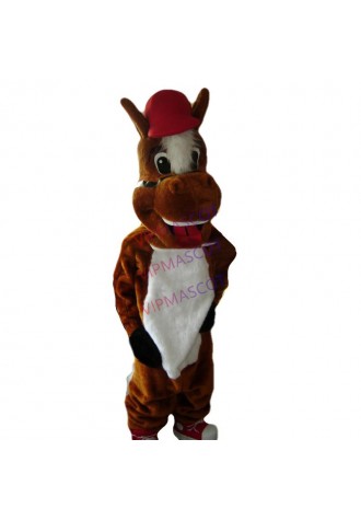 Christmas halloween horse Adult Mascot Costume Fancy Outfit Cartoon Character Party Dress Free Shipping