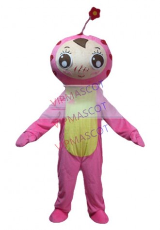 New arrival Adult cute cartoon pink flower doll mascot fancy dress costumes party costumes adult size