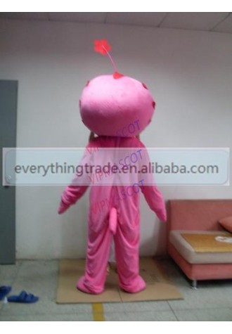 New arrival Adult cute cartoon pink flower doll mascot fancy dress costumes party costumes adult size