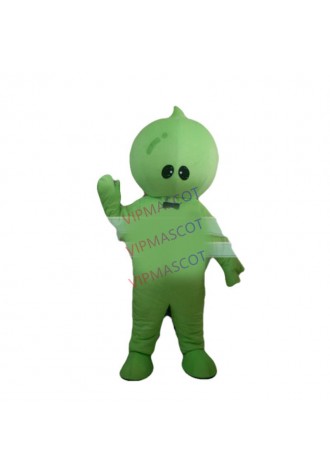 Hot sale Adult cute cartoon green baby doll mascot fancy dress costumes party costumes adult size