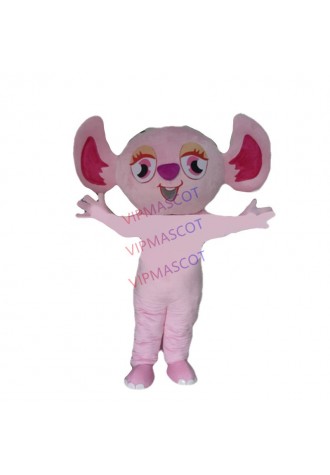 Hot sale Cute Adult cartoon lovely pink spirit mascot costume fancy dress costumes party costumes
