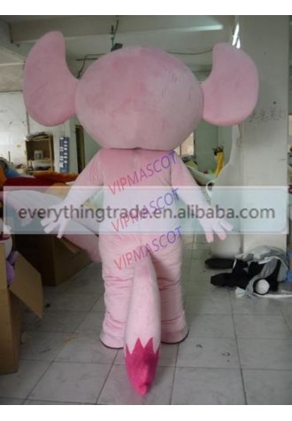 Hot sale Cute Adult cartoon lovely pink spirit mascot costume fancy dress costumes party costumes