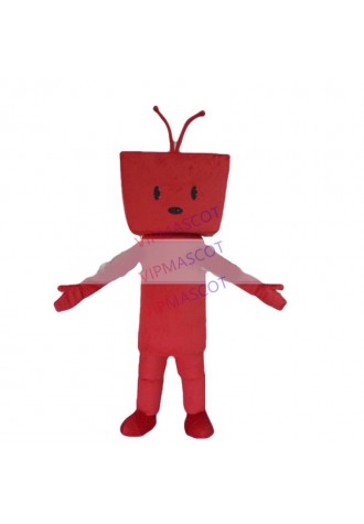 NEW Cute Adult cartoon lovely red TV doll mascot costume fancy dress costumes party costumes