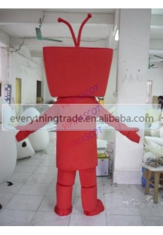 NEW Cute Adult cartoon lovely red TV doll mascot costume fancy dress costumes party costumes