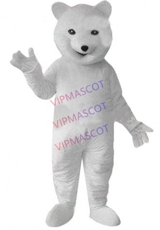 Hot sale Cute Character Adult lovely White Polar Bear Mascot Costume fancy dress Halloween party costume