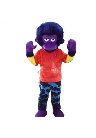 Hot sale Cute Cartoon Character Adult monkey Mascot Costume Halloween party costume