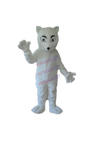 Hot sale  Cute Adult  white fox mascot fancy dress costumes Halloween party costumes adult size