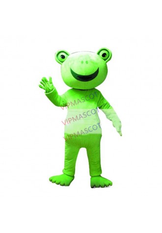 Hot selling Cute Adult cute green Frog mascot fancy dress costumes Halloween party costumes