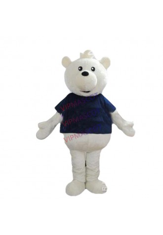 Hot sale Foam Adult cute wear blue t- shirts bear mascot costume fancy dress Halloween party costumes adult size